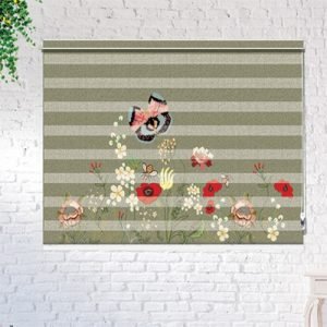 Customized Zebra Blinds – Floral Design